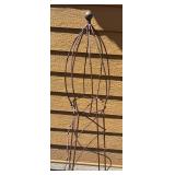 BY - Garden Obelisk Cage with Ball Finial - Outdoor Yard Decor