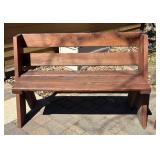 BY - Vintage Wooden Bench & Chair Set