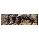 S - Firewood Logs - Stacked, Rough Cut, Random Lengths