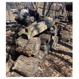 S - Firewood Logs - Stacked, Rough Cut, Random Lengths