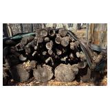 S - Firewood Logs - Stacked, Rough Cut, Random Lengths