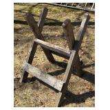S - Vintage Rustic Sawhorse