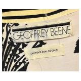 LL - Geoffrey Beene Floral Print Dress with Black Stripe Trim - Dayton