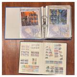 LL - Two Stamp Albums - United States & International Stamps Collection