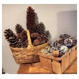 LL - 2 Baskets Full of Pinecones