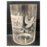 LL - Vintage Christmas Greetings 1904 Glass - Alfred Anderson