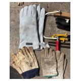 G - Assorted Tools and Work Gloves