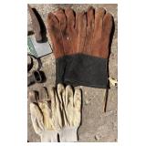 G - Assorted Tools and Work Gloves