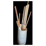 G - Assorted Wooden Dowels & Pool Cue Wood - Mixed Sizes
