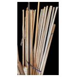 G - Assorted Wooden Dowels & Pool Cue Wood - Mixed Sizes