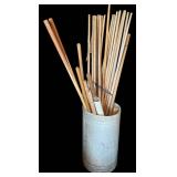 G - Assorted Wooden Dowels & Pool Cue Wood - Mixed Sizes