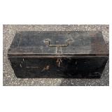 G - Vintage Metal Toolbox with Hand Tools