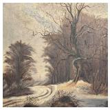 LL - Original Vintage Landscape Painting