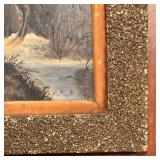 LL - Original Vintage Landscape Painting