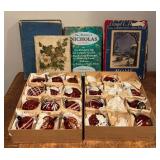 LL - Vintage Books & Christmas Ornaments