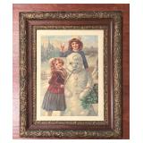 LL - Vintage Victorian Winter Friends Print