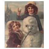 LL - Vintage Victorian Winter Friends Print