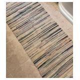 LB - Vintage Woven Runner Rug - Multicolor Stripes