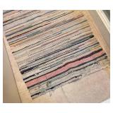 LB - Vintage Woven Runner Rug - Multicolor Stripes