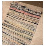 LB - Vintage Woven Runner Rug - Multicolor Stripes