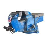 G - Bench Vise - Made in USA - Blue Cast Iron Body