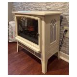 LL - Twin-Star Cream Electric Fireplace in w/ Remote (DFI-5018-04)