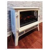 LL - Twin-Star Cream Electric Fireplace in w/ Remote (DFI-5018-04)