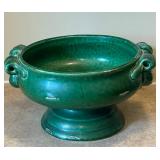 UL - Vintage Green Celadon Ceramic Tureen with Handles