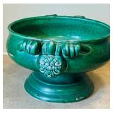 UL - Vintage Green Celadon Ceramic Tureen with Handles