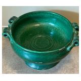 UL - Vintage Green Celadon Ceramic Tureen with Handles