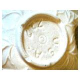 UL - Vintage USA Pottery Leaf Shaped Bowl