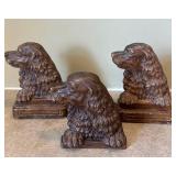 UL - Vintage Dog Bookends with Card Holder