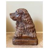 UL - Vintage Dog Bookends with Card Holder