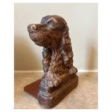 UL - Vintage Dog Bookends with Card Holder