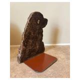 UL - Vintage Dog Bookends with Card Holder
