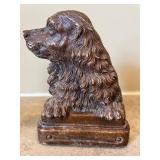 UL - Vintage Dog Bookends with Card Holder