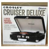 DR - Crosley Cruiser Deluxe Portable Turntable, 3-Speed, Bluetooth