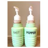 UL - Jadeite Salt & Pepper Shakers