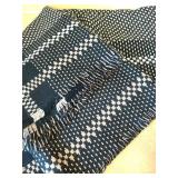 UL - White Macrame Storage Basket With Blanket