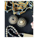 UL - Craft Jewelry Bead & Component Bundle - Assorted Beads, Findings, Stretch Cord & Components