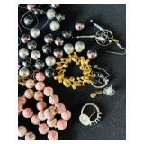 UL - Craft Jewelry Bead & Component Bundle - Assorted Beads, Findings, Stretch Cord & Components