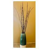 DR - Kirk Freeman Vase with Pussy Willow Decorative Stems