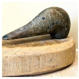 UL - Vintage Wood Duck Decoy,Vintage Caramel Glass Mug, Vintage Nigerian Hausa Basket and More