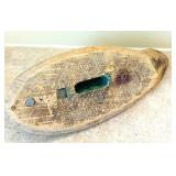 UL - Vintage Wood Duck Decoy,Vintage Caramel Glass Mug, Vintage Nigerian Hausa Basket and More