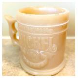 UL - Vintage Wood Duck Decoy,Vintage Caramel Glass Mug, Vintage Nigerian Hausa Basket and More