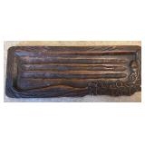 UL - Vintage Wood Duck Decoy,Vintage Caramel Glass Mug, Vintage Nigerian Hausa Basket and More