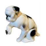 UL - Ceramic Dog Figurine - Black & White