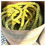 S - Rope Bundle: 120 ft Yellow Rope (Continuous) & Assorted Coiled Ropes