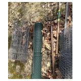 Gardening Helpers: Wire Mesh Rolls, Tomato Cage, Garden Fork & Rakes