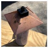 O - Copper Tiki Torches - Diamond Pattern Lantern Heads (Lot of 5)